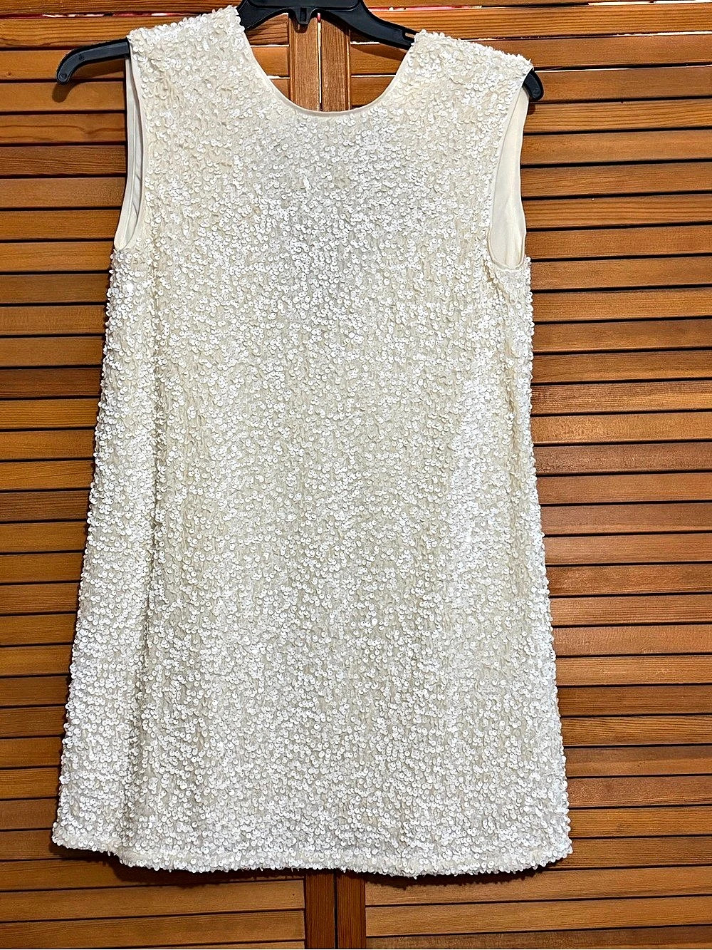 idem ditto Sequin Mini Dress in Cream & Black Size Medium NWT
